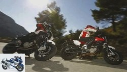 MV Agusta Rivale, Ducati Hypermotard SP and Husqvarna Nuda 900 R in the test