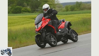 Four-wheel scooter Quadro4 in the test