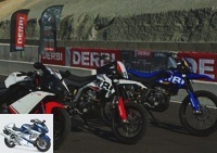 All Tests - Three red balls tumble at Derbi! - For leather fans: the GPR
