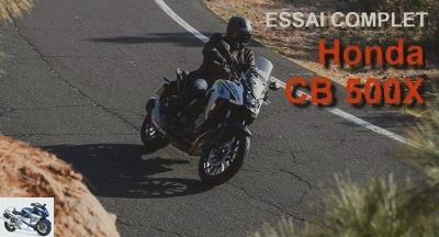 Trail - Test Honda CB 500 X 2019: the road of X - Test CB500X Page 3: technical and commercial sheet