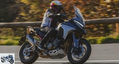 Trail - 2021 Multistrada V4 test: the Ducati maxitrail bends over backwards - Multistrada V4S test page 3: technical and commercial sheet