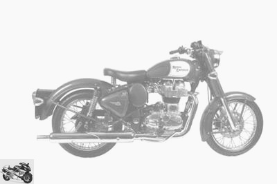 Royal-Enfield Bullet 500 Classic Blake and Mortimer 2009 technique