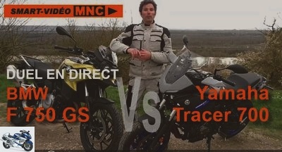 Trail - Smart live video of our duel BMW F750GS Vs Yamaha Tracer 700 - Used BMW YAMAHA