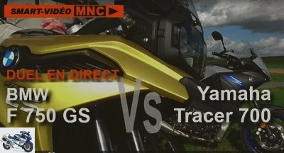 Trail - Live MNC smart-video: the instrumentation of the 2020 F750GS and Tracer 700 - Used BMW YAMAHA