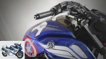 Yamaha MT-07 in Marvel design: Captain America & Iron Man