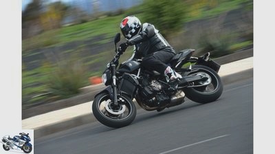 Yamaha MT-07 in the driving report