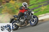 Yamaha MT-07 in the driving report