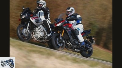 A comparison of the Yamaha TDM and the Yamaha MT-09 Tracer