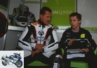 WSBK - Michael Schumacher tries out the Honda 1000 CBR Ten Kate! -
