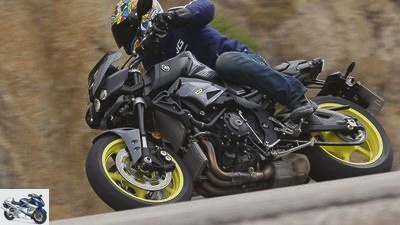 Yamaha MT-10 in the driving report