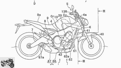 Yamaha patent application - two-cylinder with turbocharging