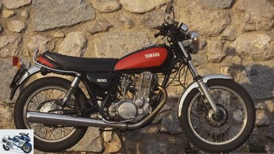 Yamaha SR 500 in the top test