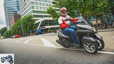 Yamaha Tricity in the driving report