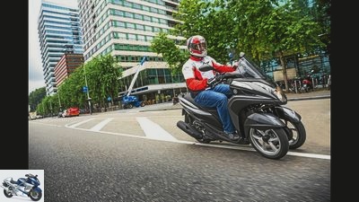 Yamaha Tricity in the driving report