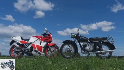 Yamaha TZR 250 and Adler MB 250