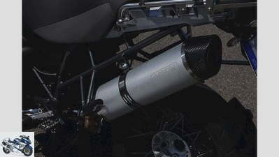 12 silencers for the BMW R 1200 GS in the test
