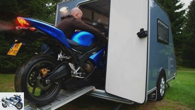 5 caravans for motorcycle transport