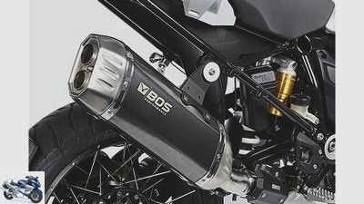 Eight silencers for the BMW R 1200 GS in the product test