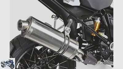 Eight silencers for the BMW R 1200 GS in the product test