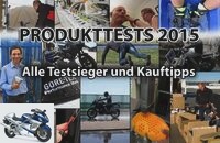 All test winners and buying tips from the MOTORRAD product tests 2015