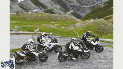Alpen Masters 2011: Aprilia Dorsoduro 1200, Honda Crossrunner, KTM 990 SM T, Triumph Tiger 800