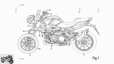 Aprilia tricycle patent: attack on Yamaha Niken?