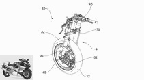 Aprilia patent: comeback of the anti-dive system