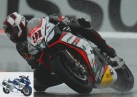WSBK - Magny-Cours Superpole: Haslam and Rea above the water -