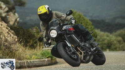 Yamaha XSR 900 Abarth in the driving report