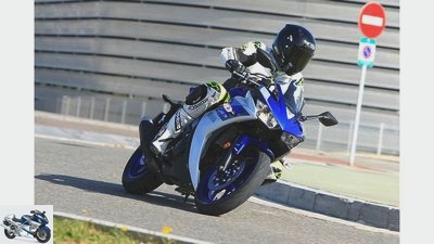 Yamaha YZF-R3 in the PS driving report