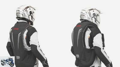 Buse airbag vest: New protective vest with rip cord system