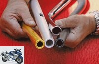 Selection and assembly of motorcycle handlebars