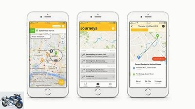 Beeline Moto navigation gadget smartphone app motorcycle