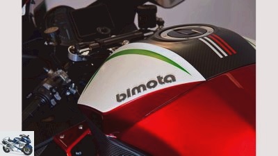 Bimota Tesi H2 with stub axle steering and compressor for 64,000 euros