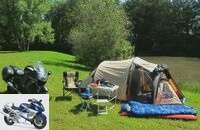 Comfort camping with motorbikes