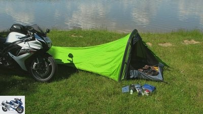 Camping with motorcycles: sporty camping for motorcyclists