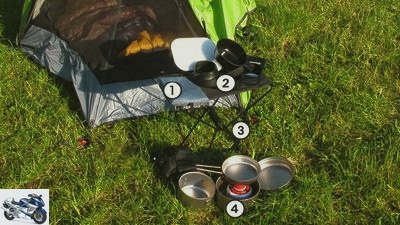 Camping with motorcycles: sporty camping for motorcyclists