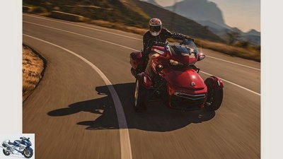 Can-Am Spyder F3 Limited in the compact test