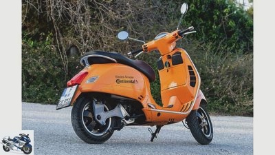 Continental Electric Scooter: Vespa prototype with electric drive