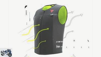Dainese Smart Jacket Airbag Vest - Fits over and under