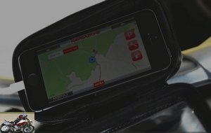 Iphone GPS on Aprilia Caponord Travel Pack