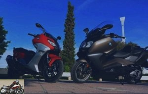 Face to face scooters BMW C600Sport and C650GT
