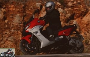 BMW C650Sport on the road