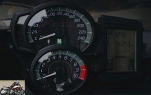 The speedometer of the BMW F 800 GT