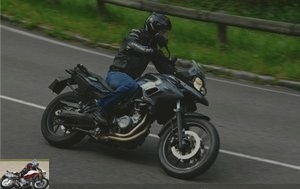 Light and agile, the F700GS thrives on winding roads