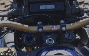 The electronic fork of the Honda CRF1100L Africa Twin Adventure Sports