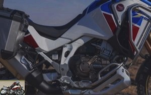 The engine of the Honda CRF1100L Africa Twin Adventure Sports