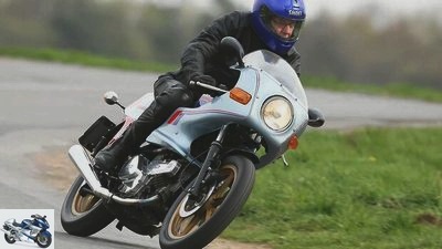 The Ducati Pantah 500 in an individual test