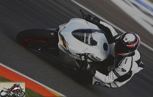 Ducati 959 Panigale on the track