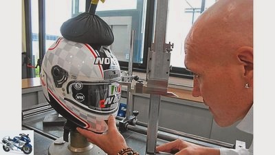 A tour of the helmet manufacturer in Italy